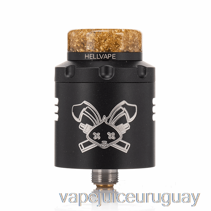 Hellvape Dead Rabbit V3 24mm Rda Negro Mate (logotipo Blanco) Vape Uruguay